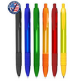 Certified USA Made - Wide Barrel Click Pen with Rubber Grip